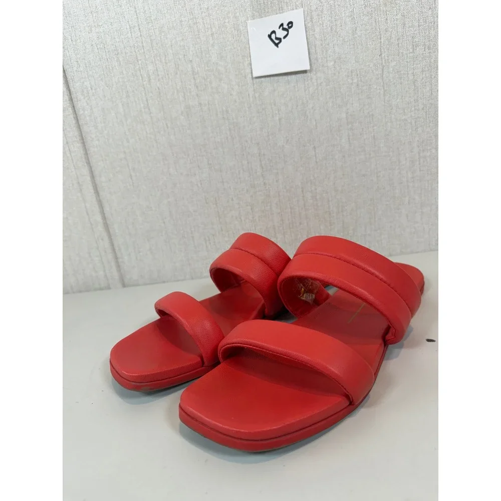 Dolce Vita Adore Slide Sandal In Orange Red‎ Size 9.5